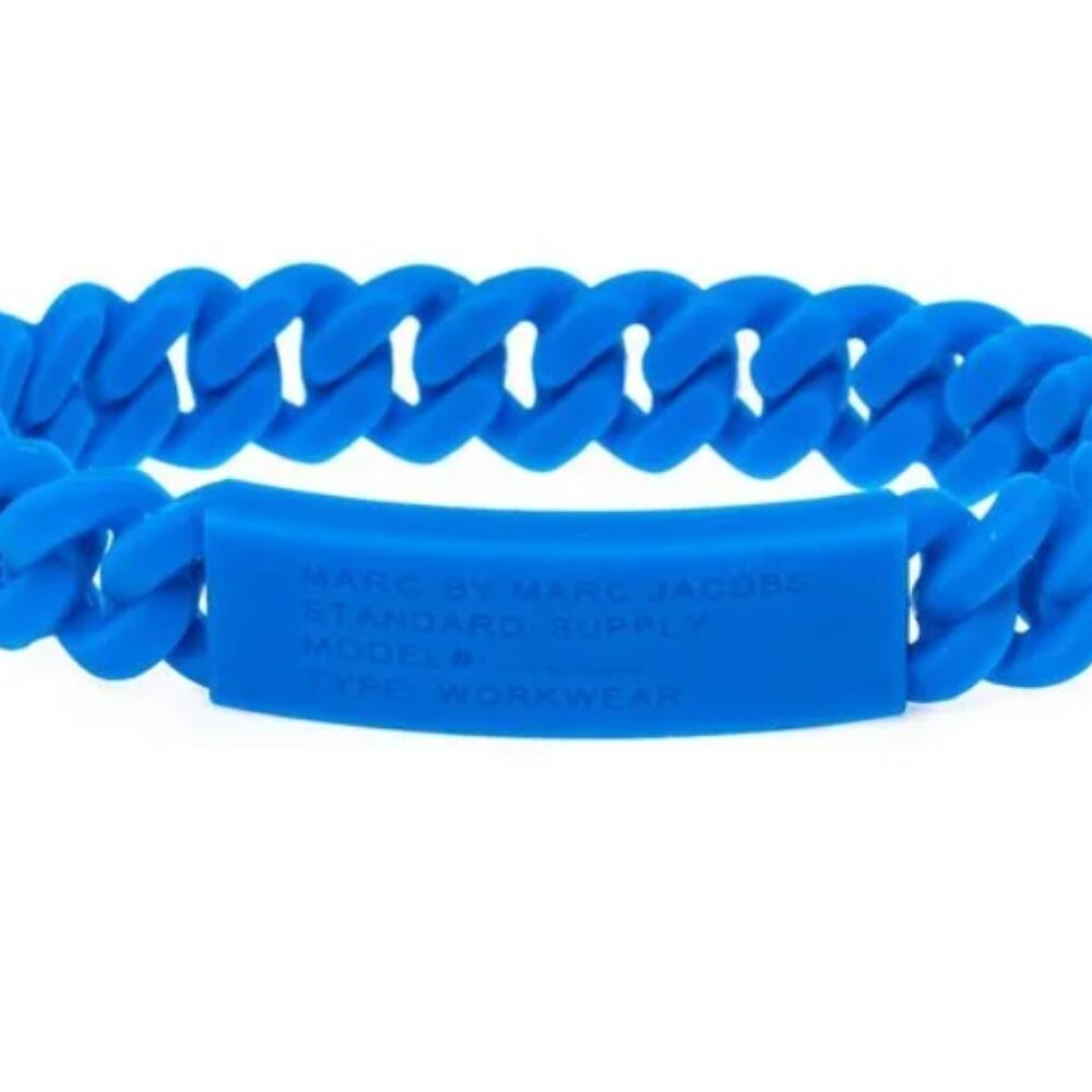 SOLD Marc by Marc Jacobs Blue Silicone Link Bracelet – Standard Supply Workwear